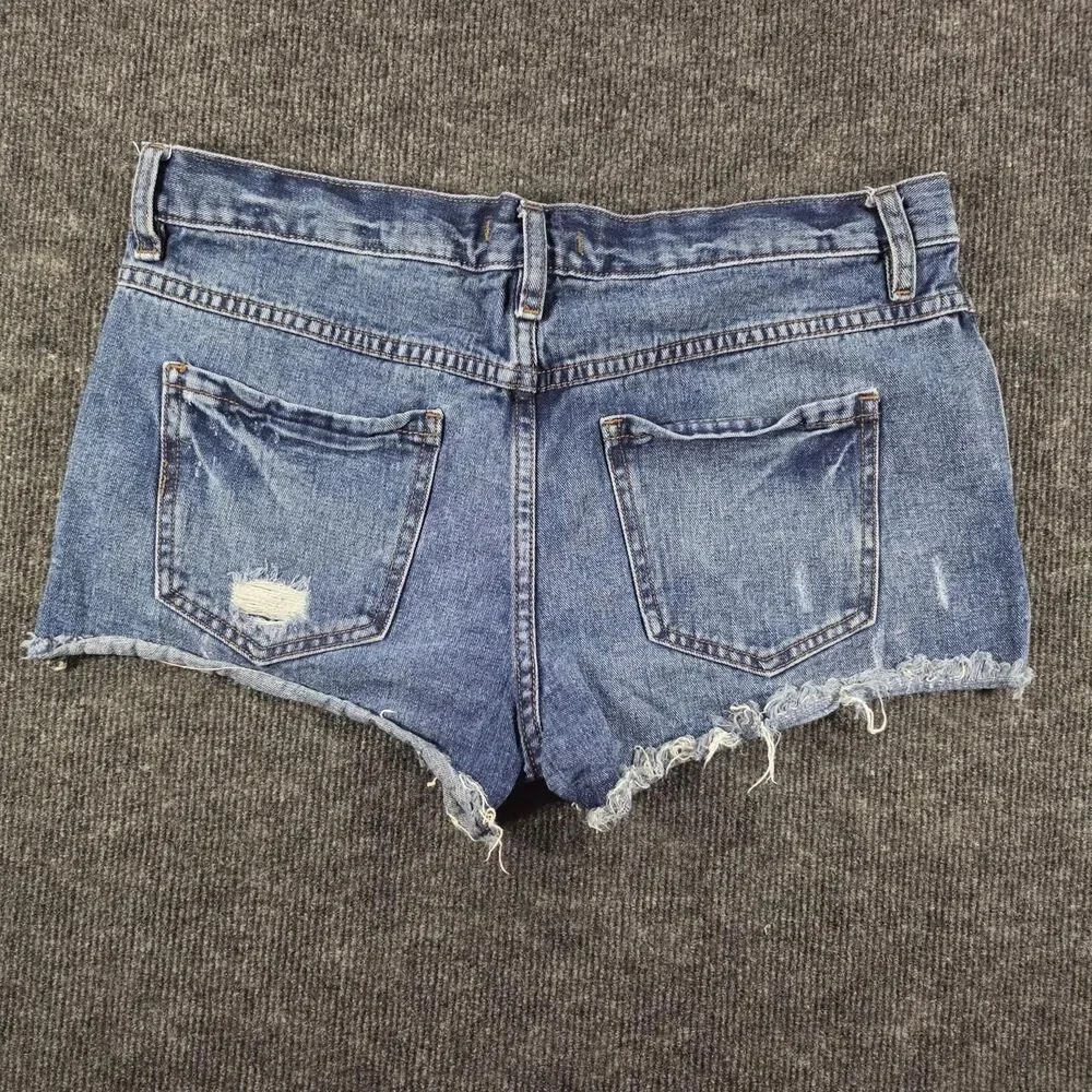 Free-people Women's Blue and Navy Shorts